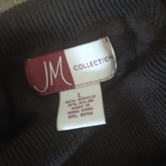 Brown JM Collection Turtleneck Size Large - Picture 2 of 2
